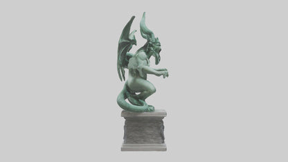3D model Gorgon statue model VR / AR / low-poly