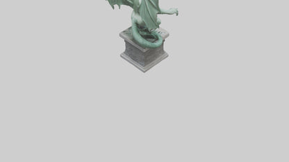 3D model Gorgon statue model VR / AR / low-poly