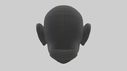 3D model Gorilla Ears Model VR / AR / low-poly