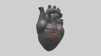 3D model Gorilla Heart VR / AR / low-poly
