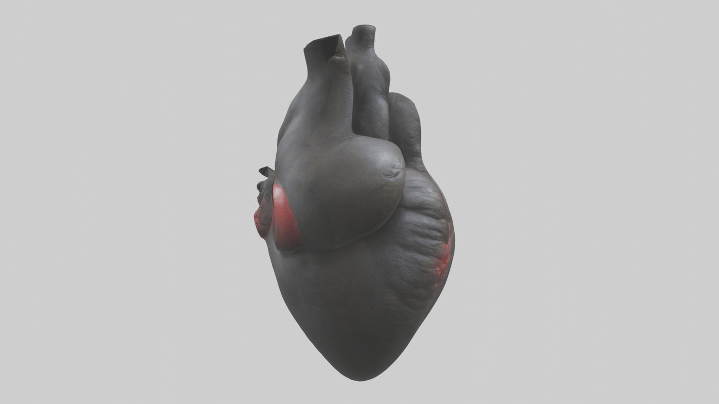 3D model Gorilla Heart VR / AR / low-poly