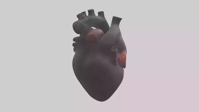 3D model Gorilla Heart VR / AR / low-poly