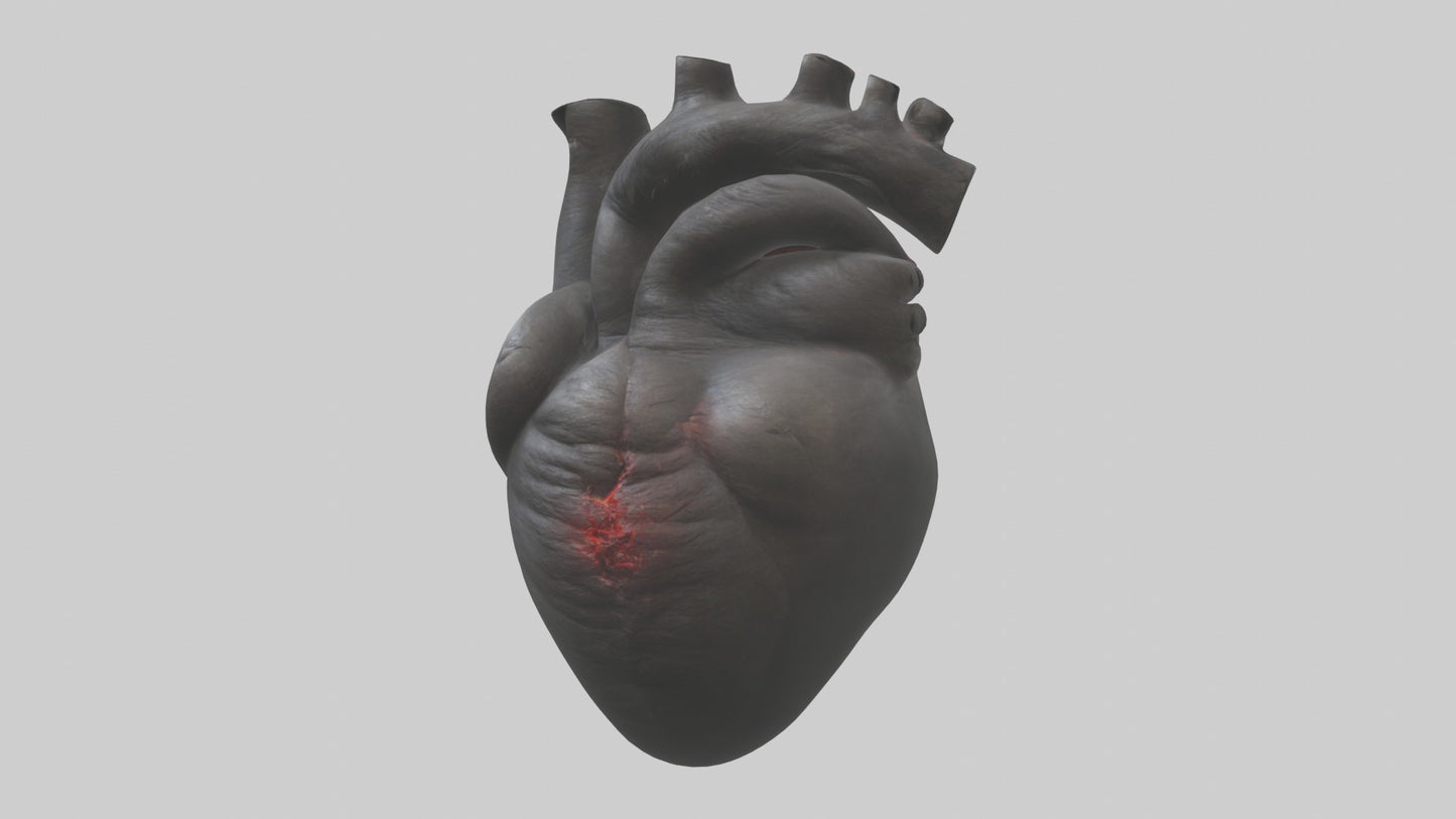 3D model Gorilla Heart VR / AR / low-poly