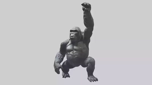 Gorilla statue model VR / AR / low-poly