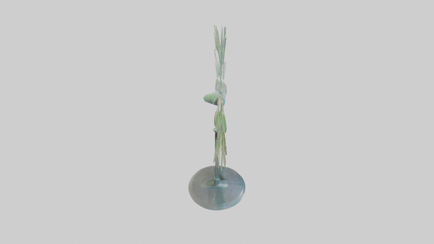 3D model Gossamer Leaves sculpture model VR / AR / low-poly