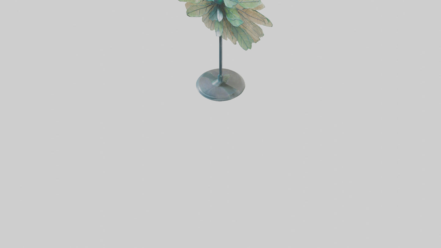 3D model Gossamer Leaves sculpture model VR / AR / low-poly