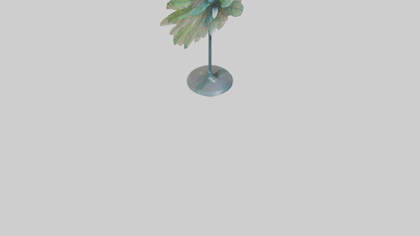 3D model Gossamer Leaves sculpture model VR / AR / low-poly