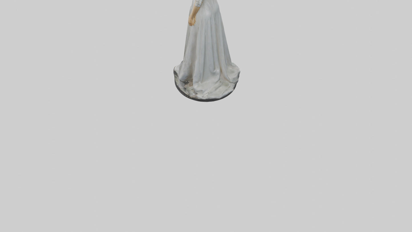 3D model Grace Kelly statue model VR / AR / low-poly