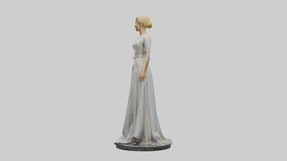 3D model Grace Kelly statue model VR / AR / low-poly