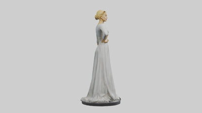 3D model Grace Kelly statue model VR / AR / low-poly