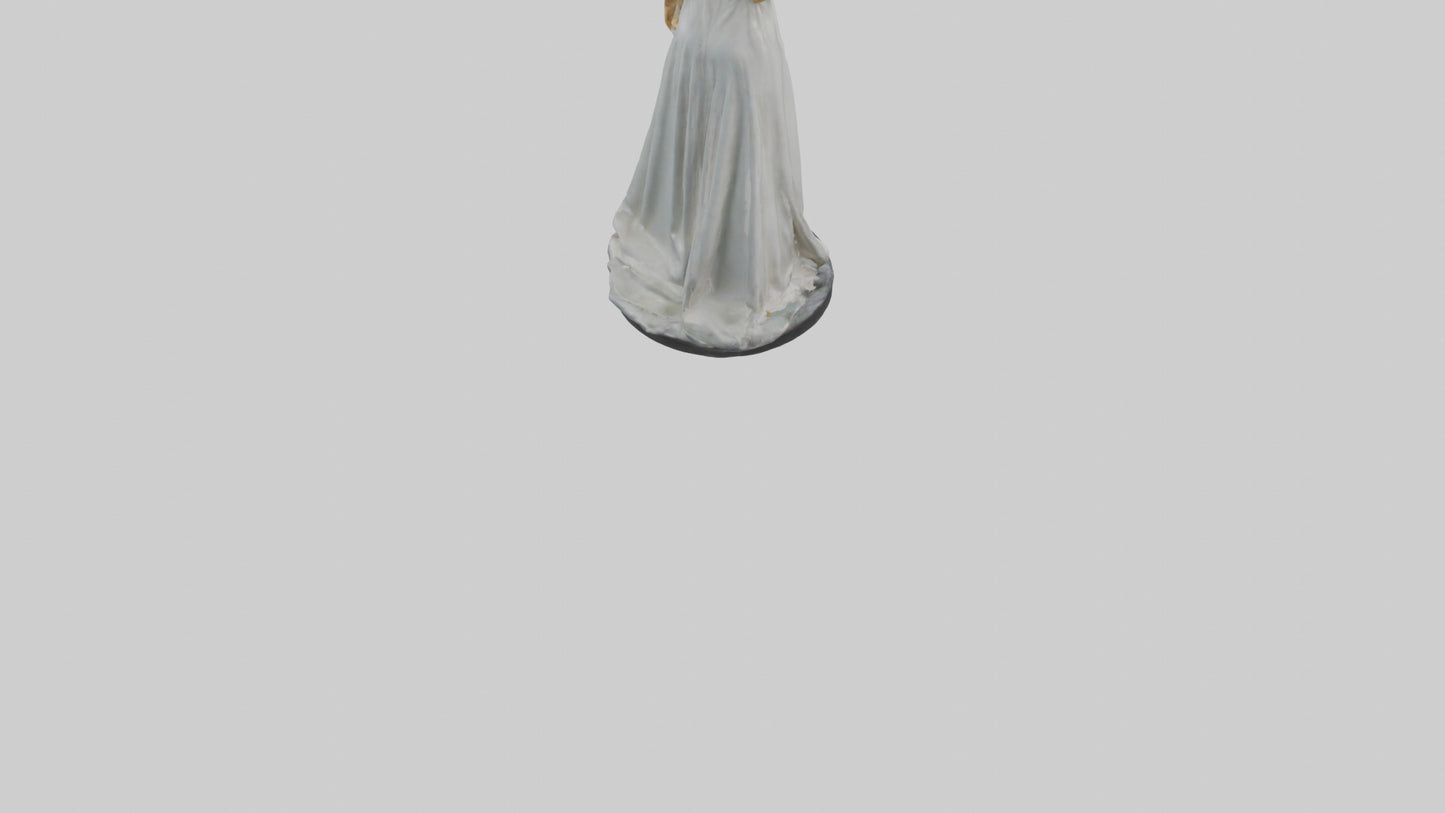 3D model Grace Kelly statue model VR / AR / low-poly