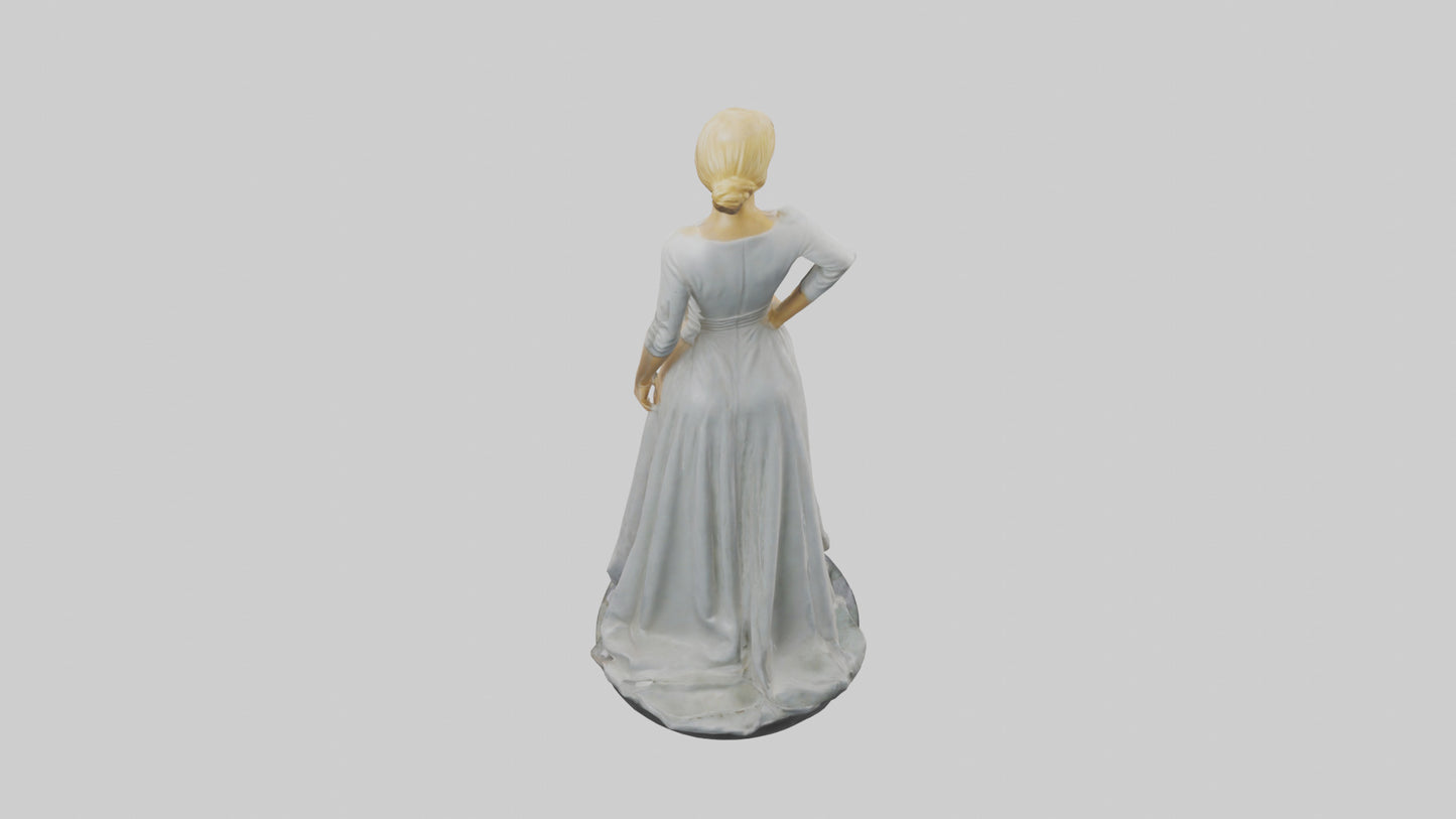 3D model Grace Kelly statue model VR / AR / low-poly