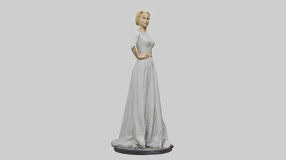 3D model Grace Kelly statue model VR / AR / low-poly