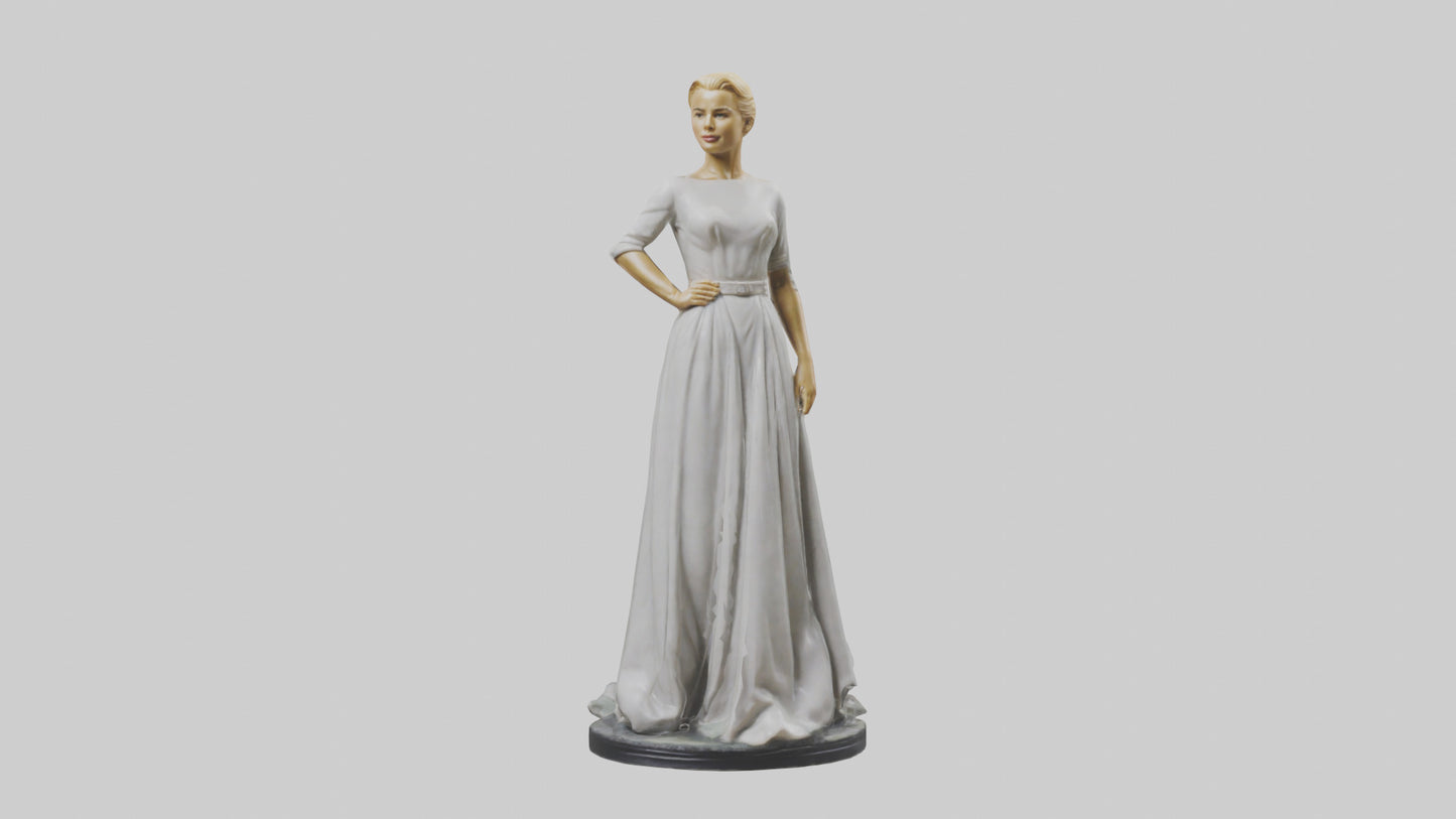 3D model Grace Kelly statue model VR / AR / low-poly