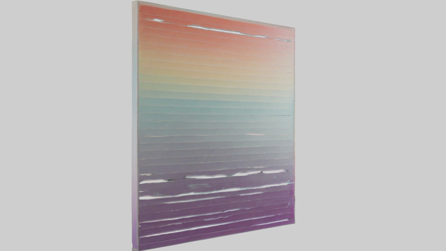 3D model Gradient Wall Art VR / AR / low-poly