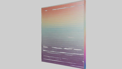 3D model Gradient Wall Art VR / AR / low-poly