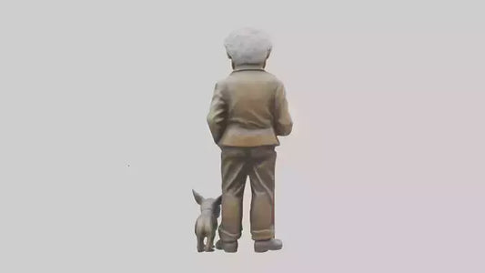 3D model Grandfather statue model VR / AR / low-poly