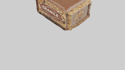 3D model Granola Bar Pack model VR / AR / low-poly