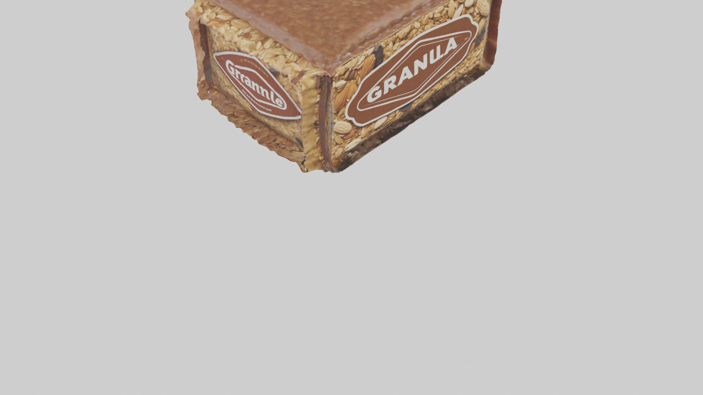 3D model Granola Bar Pack model VR / AR / low-poly