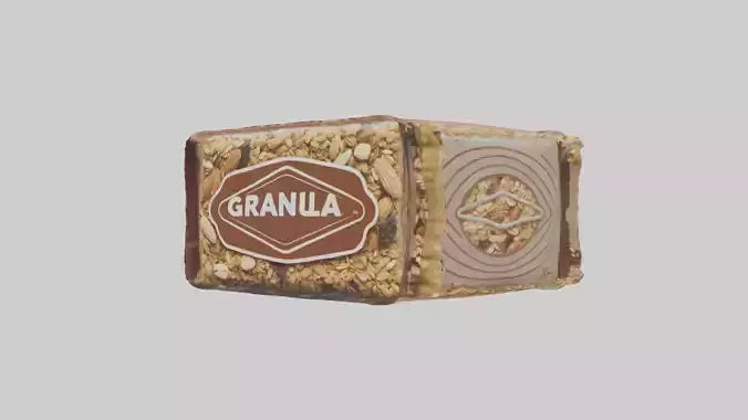 3D model Granola Bar Pack model VR / AR / low-poly