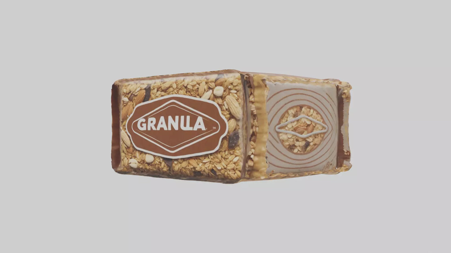 3D model Granola Bar Pack model VR / AR / low-poly