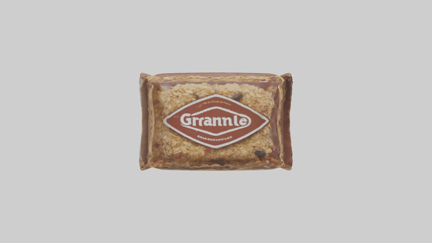 3D model Granola Bar Pack model VR / AR / low-poly