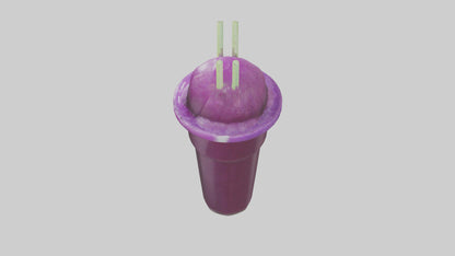 3D model Grape slushie model VR / AR / low-poly