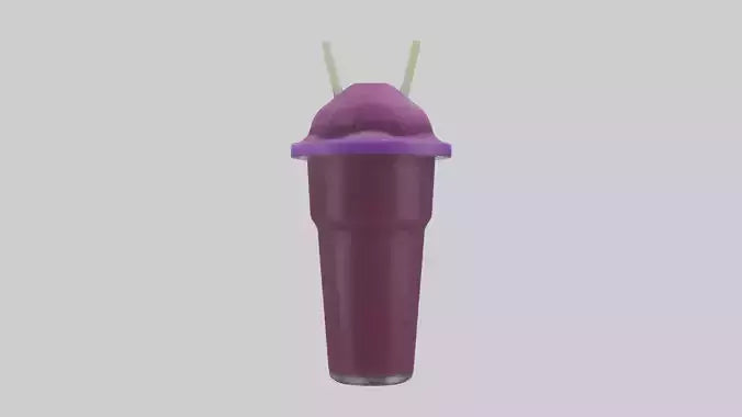3D model Grape slushie model VR / AR / low-poly