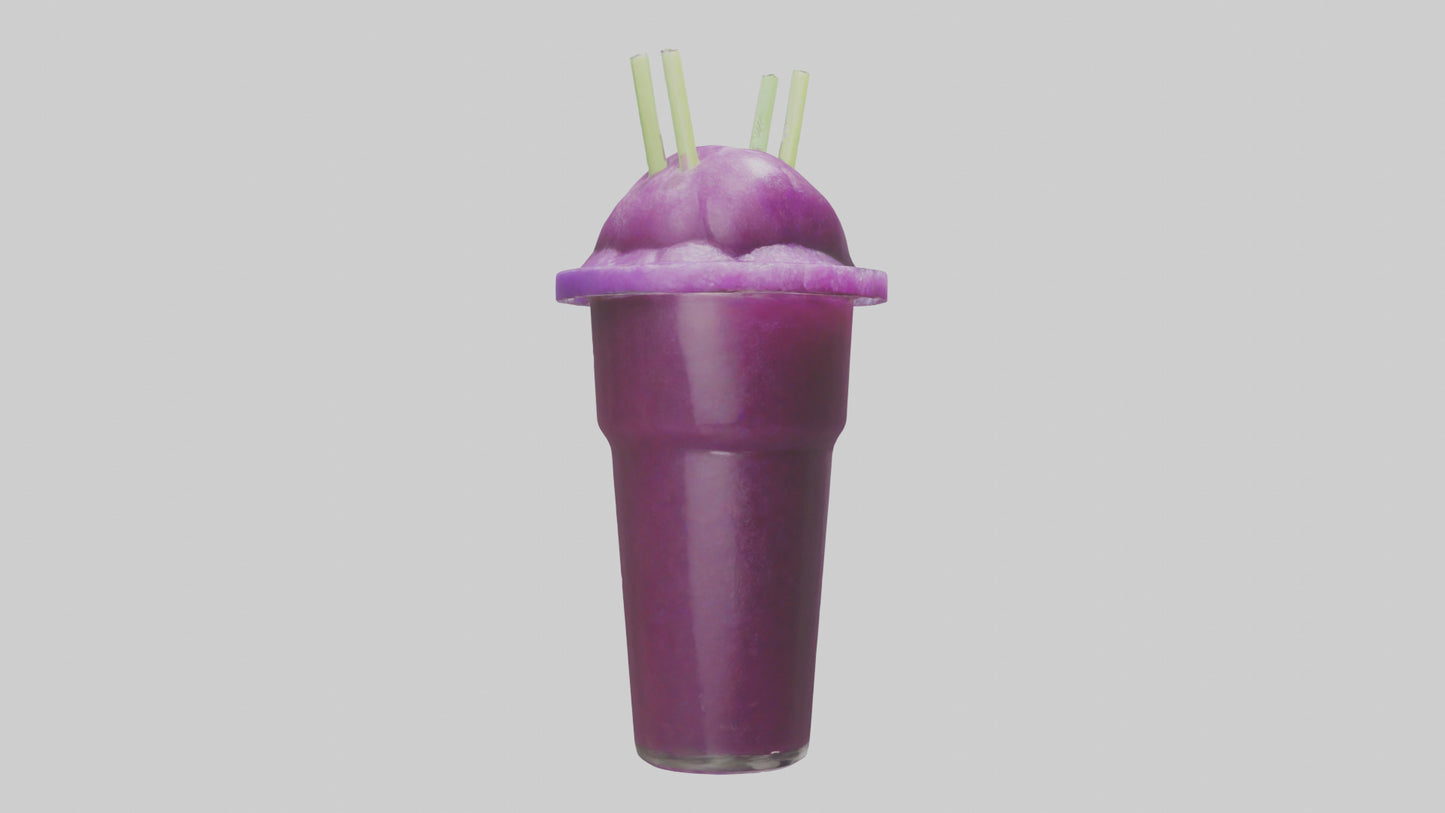 3D model Grape slushie model VR / AR / low-poly