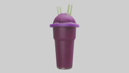 3D model Grape slushie model VR / AR / low-poly