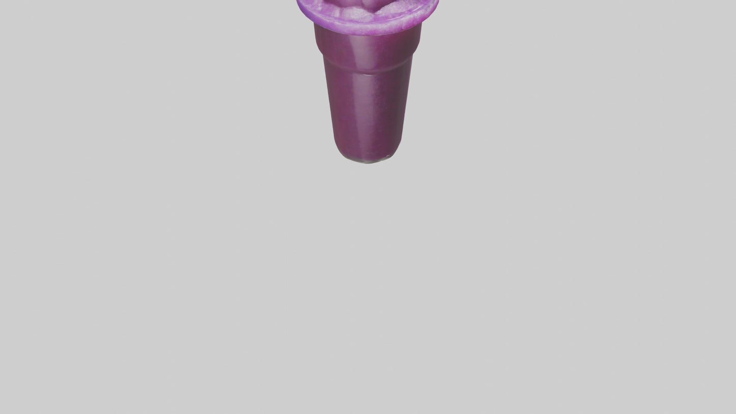 3D model Grape slushie model VR / AR / low-poly