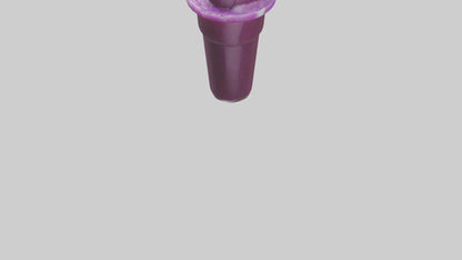 3D model Grape slushie model VR / AR / low-poly