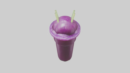 3D model Grape slushie model VR / AR / low-poly