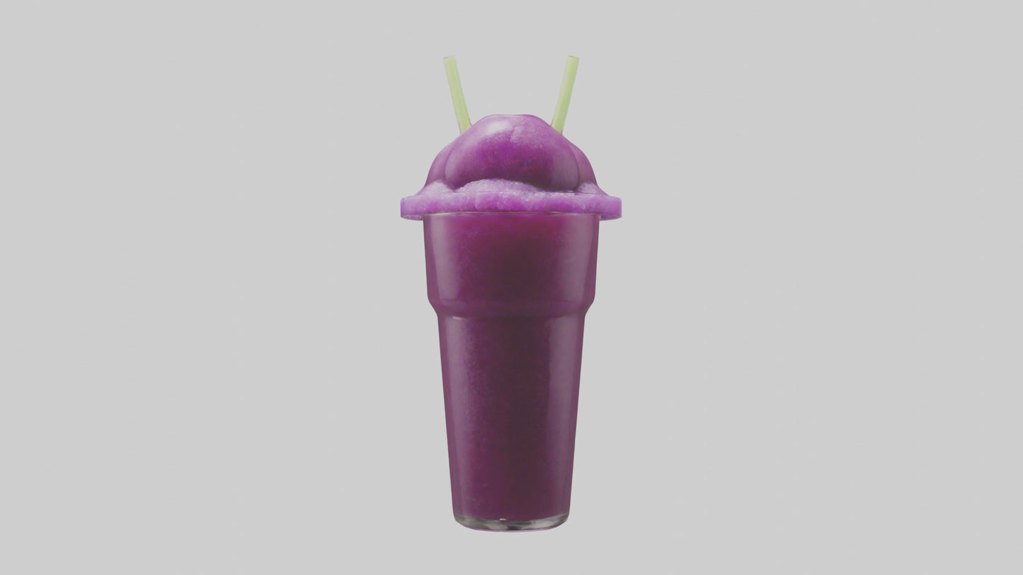 3D model Grape slushie model VR / AR / low-poly