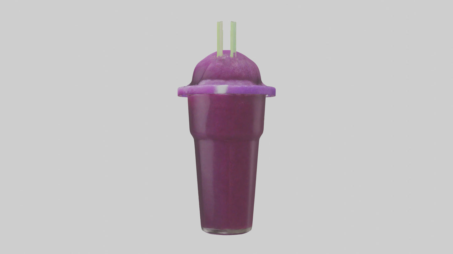 3D model Grape slushie model VR / AR / low-poly