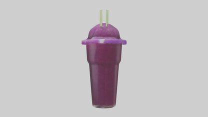 3D model Grape slushie model VR / AR / low-poly