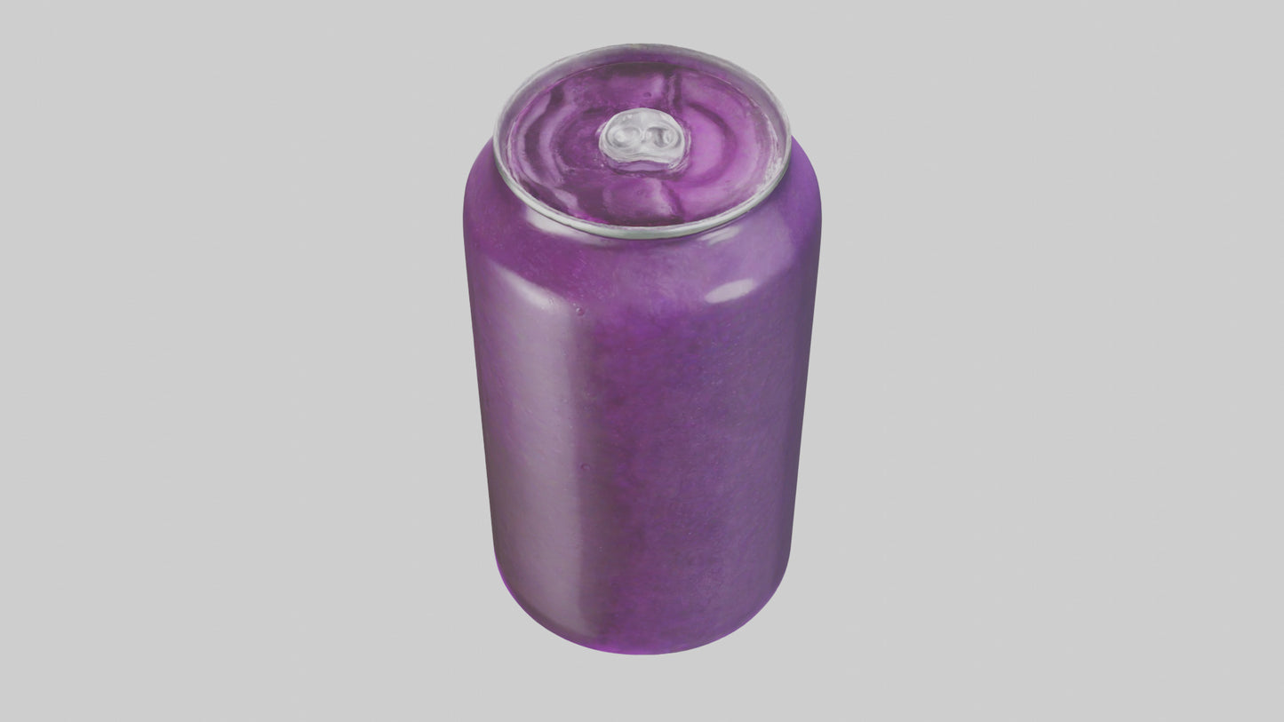 3D model Grape soda model VR / AR / low-poly