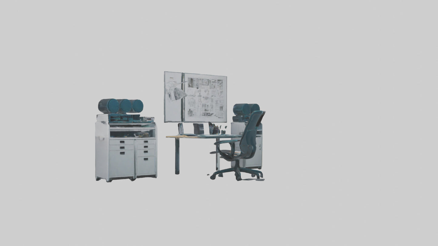 3D model Graphic Design Room VR / AR / low-poly