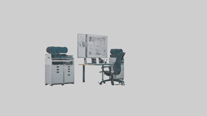 3D model Graphic Design Room VR / AR / low-poly