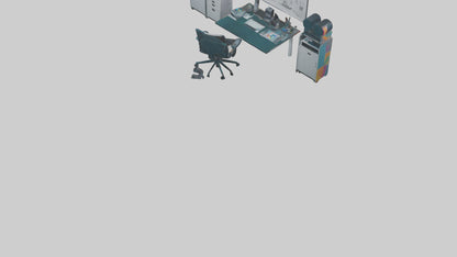 3D model Graphic Design Room VR / AR / low-poly