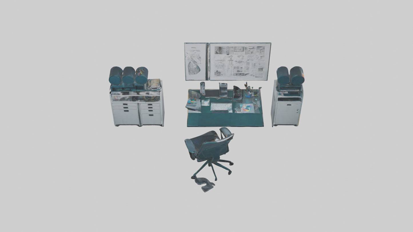 3D model Graphic Design Room VR / AR / low-poly