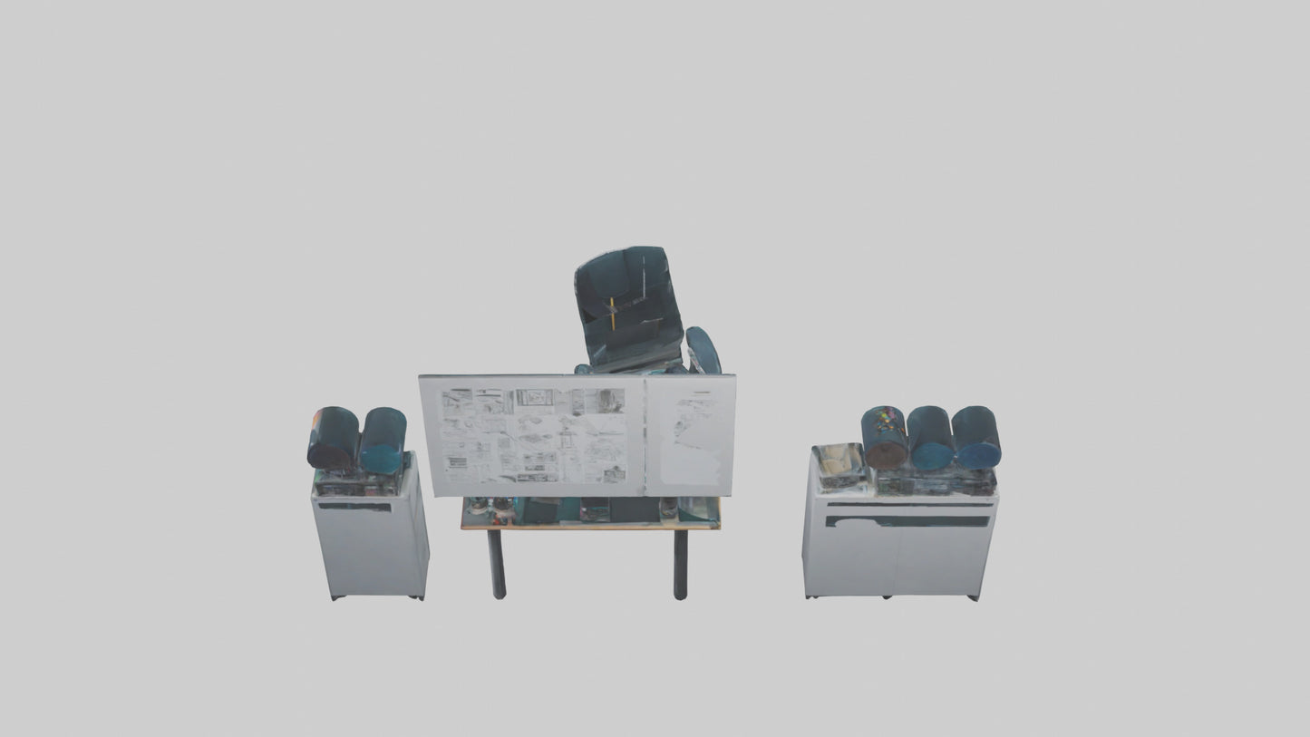 3D model Graphic Design Room VR / AR / low-poly