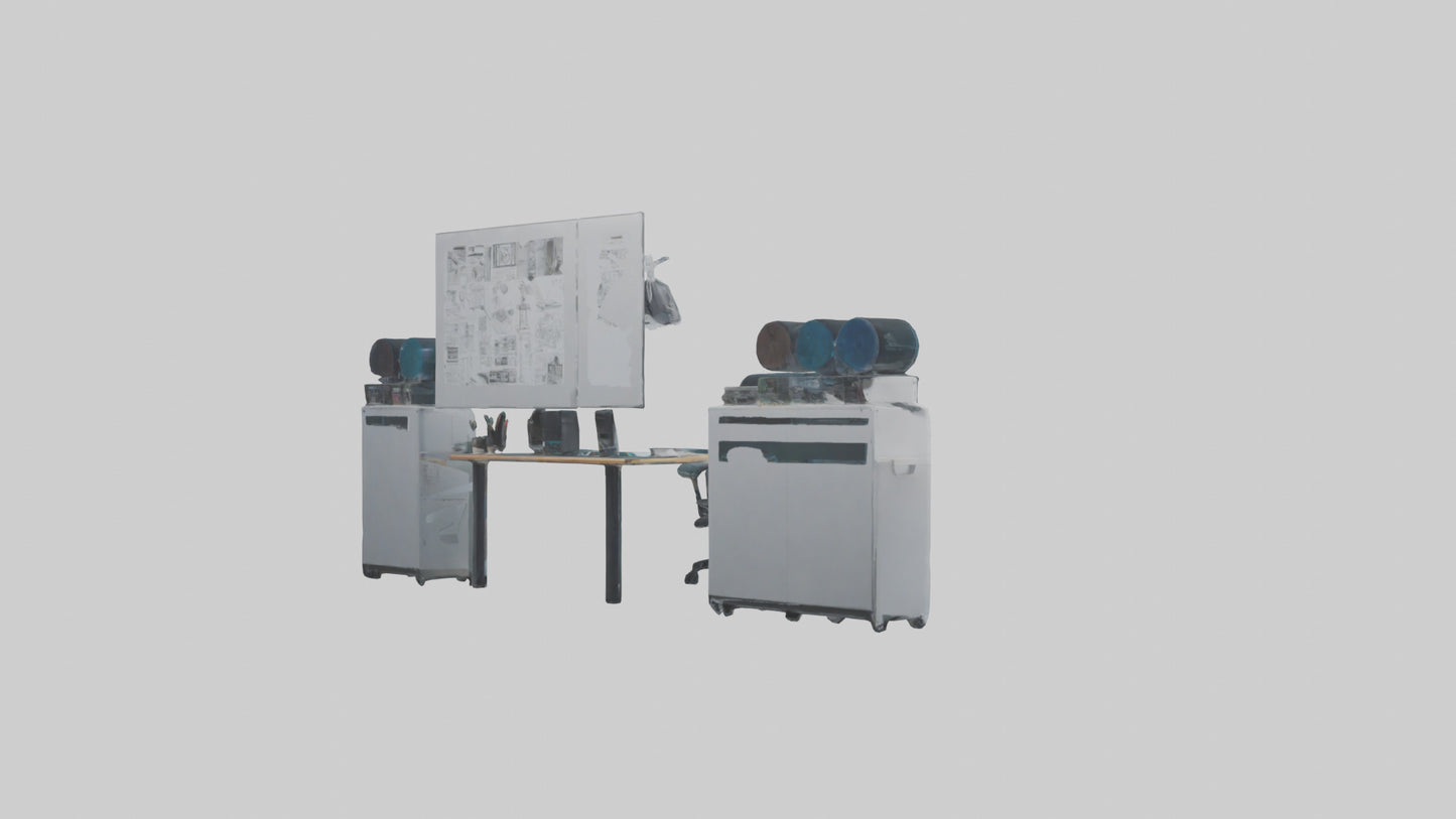 3D model Graphic Design Room VR / AR / low-poly