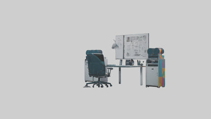 3D model Graphic Design Room VR / AR / low-poly