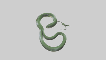 3D model Grass Snake slithering model VR / AR / low-poly