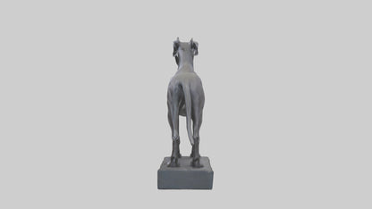 3D model Great Dane statue model VR / AR / low-poly