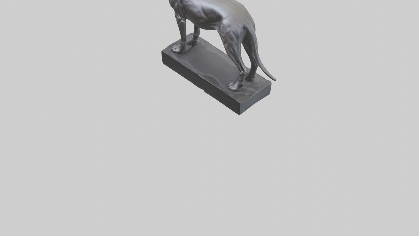 3D model Great Dane statue model VR / AR / low-poly