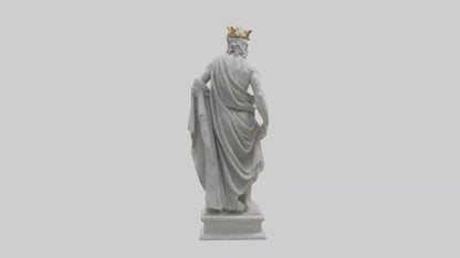 3D model Greek God statue model VR / AR / low-poly