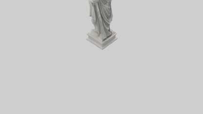 3D model Greek God statue model VR / AR / low-poly