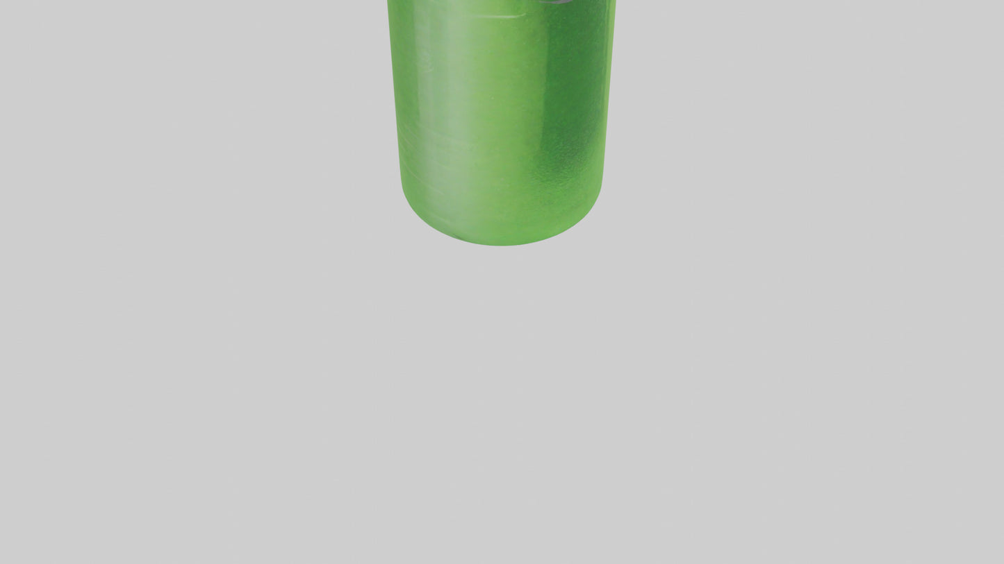 Green apple soda model VR / AR / low-poly